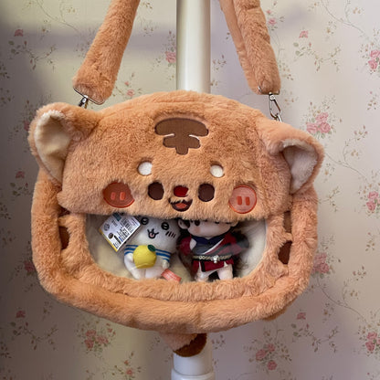 In stock 8" 20cm little white plush bag